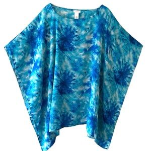 Chico’s Turquoise Poncho Top